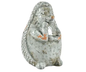 Figurka jeż ceramiczny postarzany 17,5cm