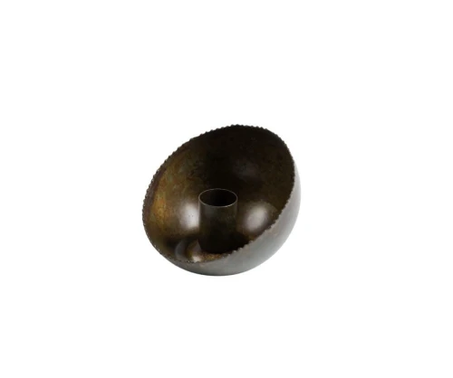 Świecznik metalowy postarzany 10x5cm