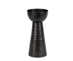 Wazon/świecznik metalowy czarny postarzany 25cm
