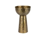 Wazon/świecznik metalowy złoty postarzany 19cm