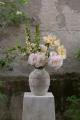 Wazon ceramiczny beżowy postarzany 27cm