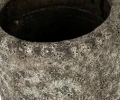 Osłonka ceramiczna postarzana brązowa 10,5cm