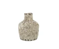 Wazon ceramiczny postarzany brązowy 13cm