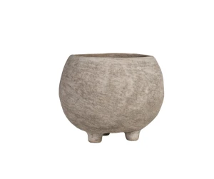 Osłonka ceramiczna brązowa pękata 16cm