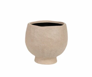 Osłonka z kamionki beżowa pękata 14,5cm