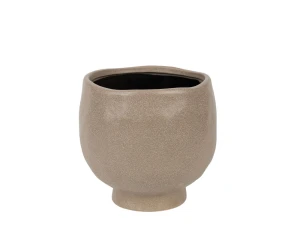 Osłonka z kamionki beżowa pękata 17cm