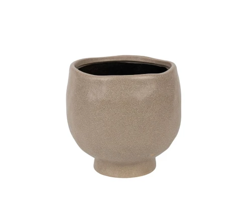 Osłonka z kamionki beżowa pękata 17cm