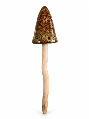 Grzyb ceramiczny zielony 16cm