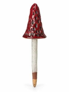 Grzyb ceramiczny czerwony 17cm – kapelusz 7cm