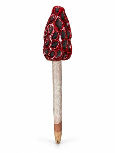 Grzyb ceramiczny czerwony 17cm – kapelusz 6cm