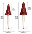 Grzyb ceramiczny czerwony 18cm – kapelusz 6cm