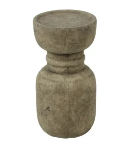 Świecznik z kamionki postarzany 18cm