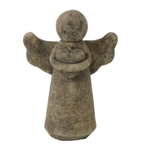 Aniołek z kamionki postarzany 15,7cm