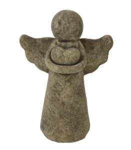 Aniołek z kamionki postarzany 11cm