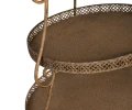 Etażerka metalowa brązowa 74,5cm