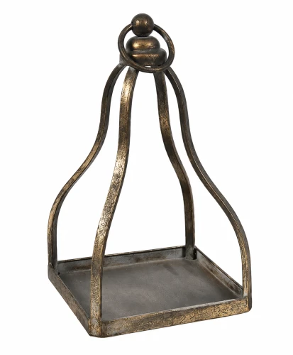 Etażerka metalowa złota 39cm