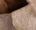 Osłonka ceramiczna brązowa postarzana 26cm