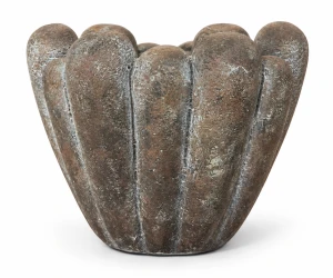 Osłonka betonowa brązowa postarzana 17cm