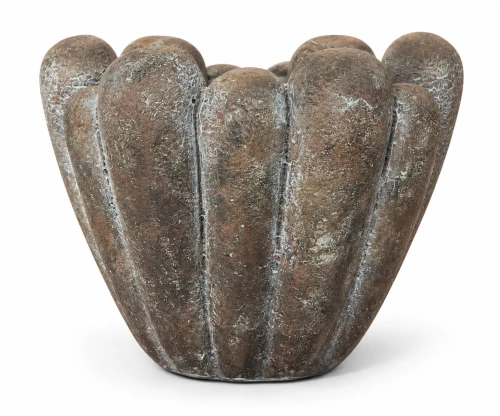 Osłonka betonowa brązowa postarzana 17cm
