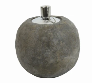 Lampa naftowa betonowa zielona postarzana L