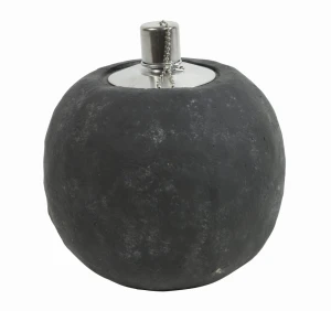 Lampa naftowa betonowa grafitowa postarzana L 
