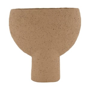 Wazon betonowy beżowy - średni